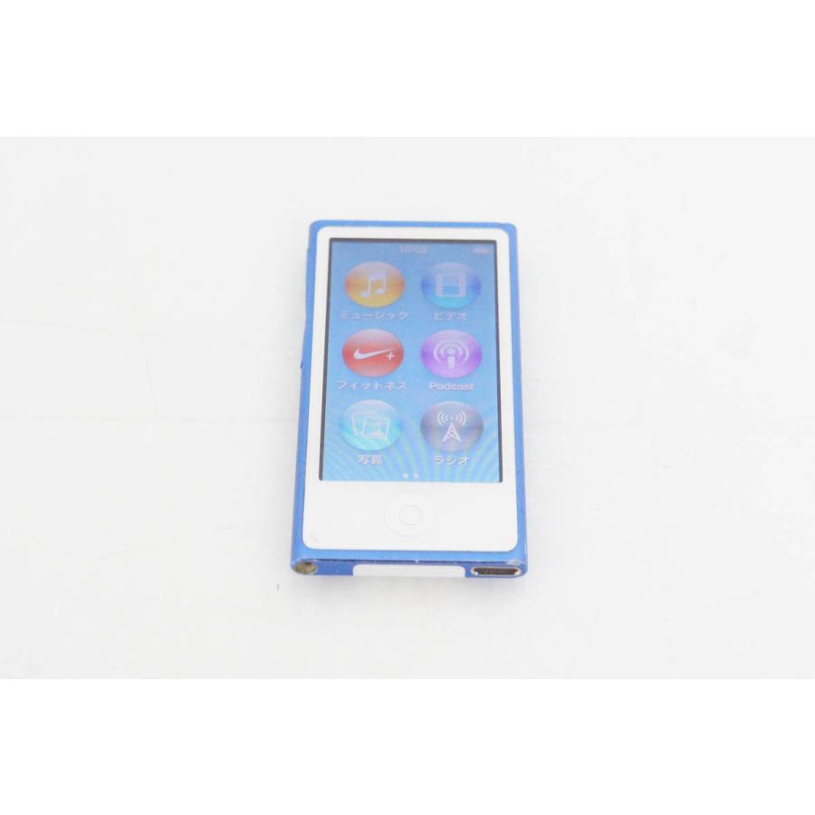 中古 Appleアップル 第7世代 iPod nano 16GB ブルー MKN02J｜snet-shop｜02