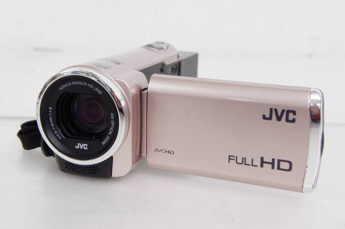ビクター JVC SD対応 フルハイビジョンビデオカメラ（ピンクゴールド