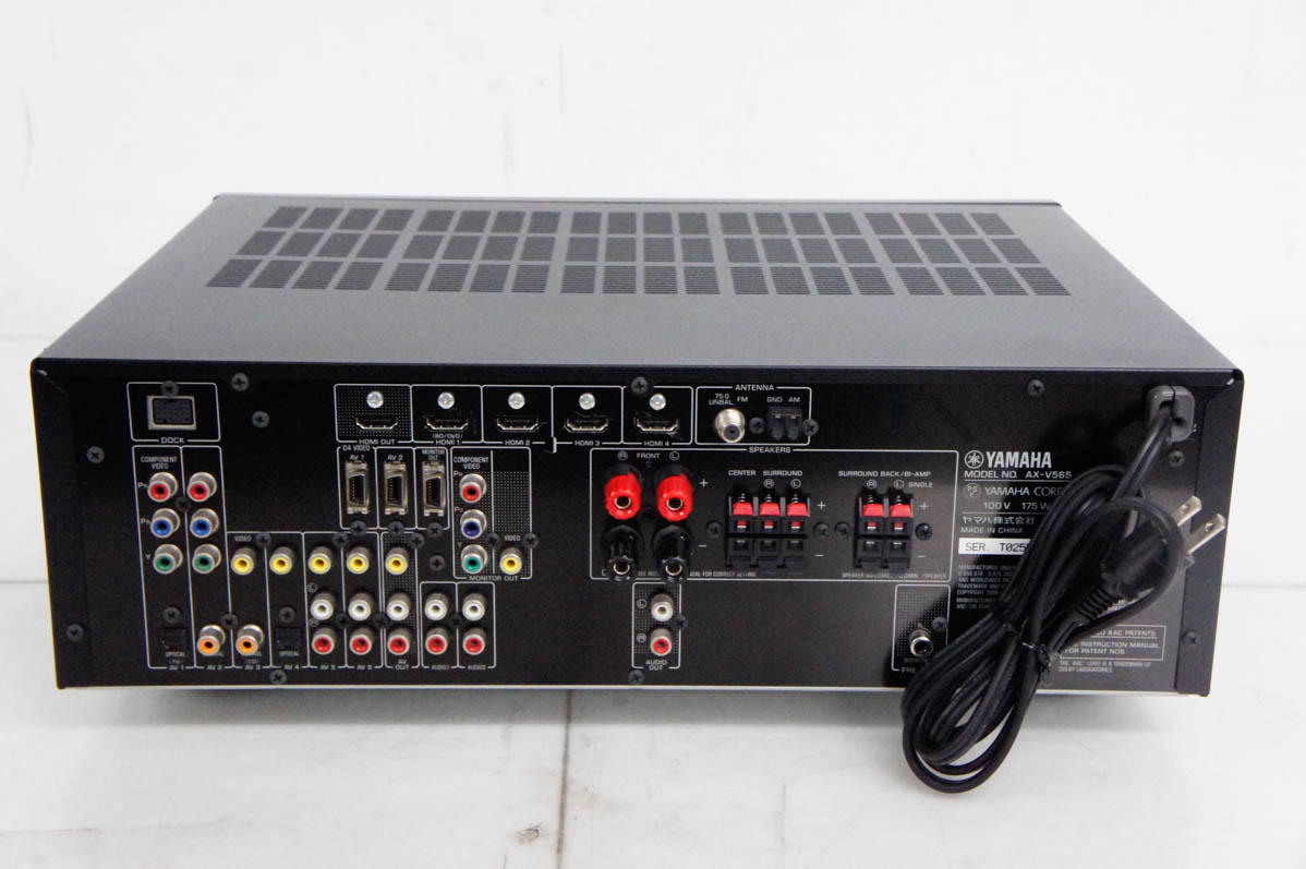 YAMAHA 7.1chAVアンプ  AX-V565 中古品 中古 YAMAHAヤマハ 7.1ch AVアンプ AX-V565 : エスネットショップ