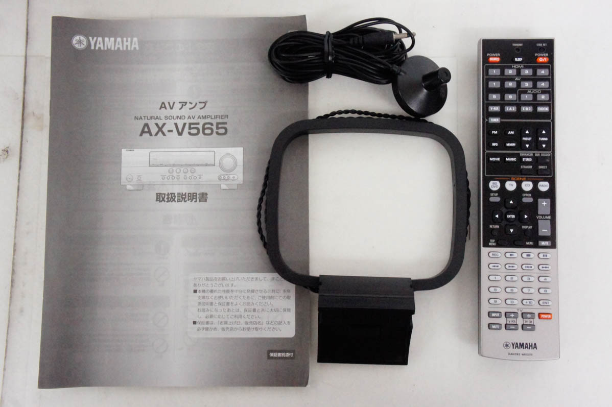 YAMAHA 7.1chAVアンプ  AX-V565 中古品 中古 YAMAHAヤマハ 7.1ch AVアンプ AX-V565 : エスネットショップ