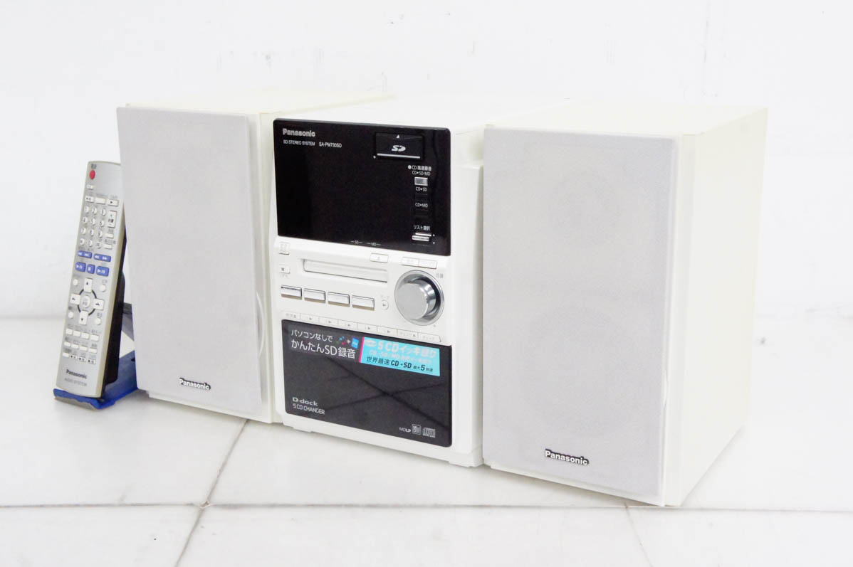 CD MD カセッ ト SA−PM730SD パナソニック ミニコンポ ジャンク Panasonic SA-PM730SD ミニコンポ CD NG - メルカリ