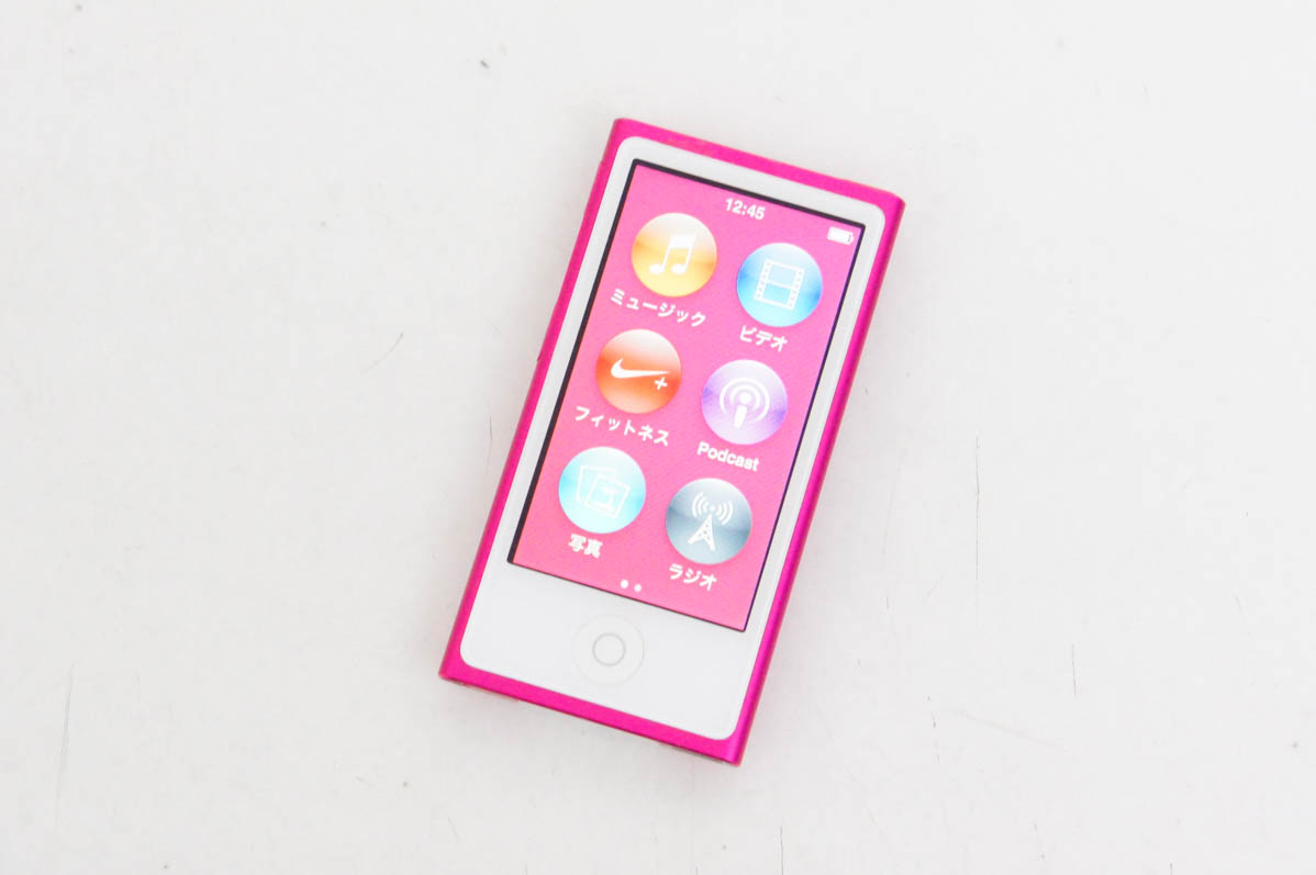 中古 Appleアップル 第7世代 iPod nano 16GB ピンク MKMV2J