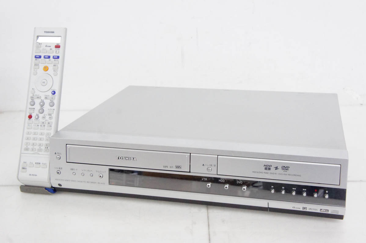 中古 東芝 VTR一体型HDD＆DVDレコーダー HDD160GB RD-XV33 VHSビデオデッキ