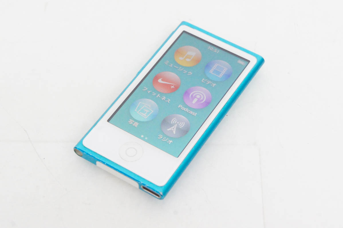 中古 Appleアップル 第7世代 iPod nano 16GB ブルー MD477J : d1154224 : エスネットショップ ヤフー店 -  通販 - Yahoo!ショッピング