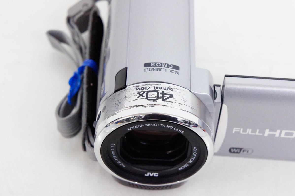 中古 JVC Victorビクター デジタルムービー エブリオEverio GZ-EX250-S 16GB内蔵 ビデオカメラ