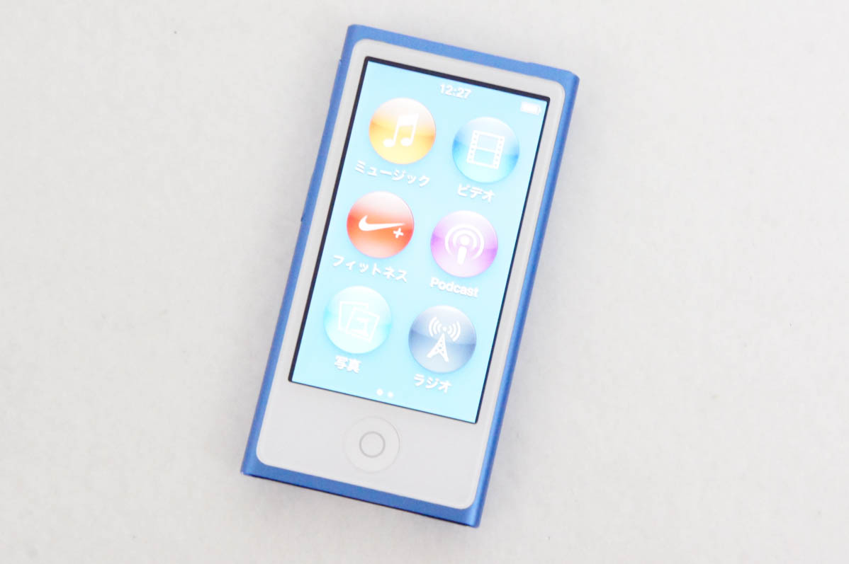 中古 Appleアップル 第7世代 iPod nano 16GB ブルー PKN02LL