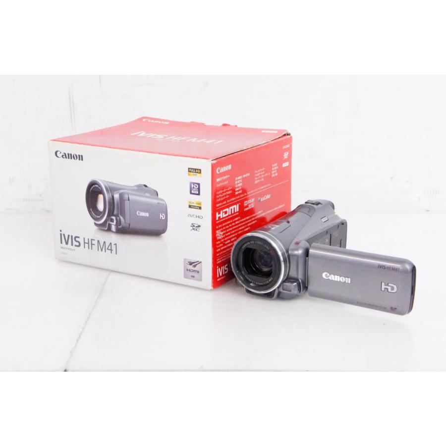 中古 Canonキヤノン ハイビジョンデジタルビデオカメラ メモリータイプ iVIS HF M41｜snet-shop