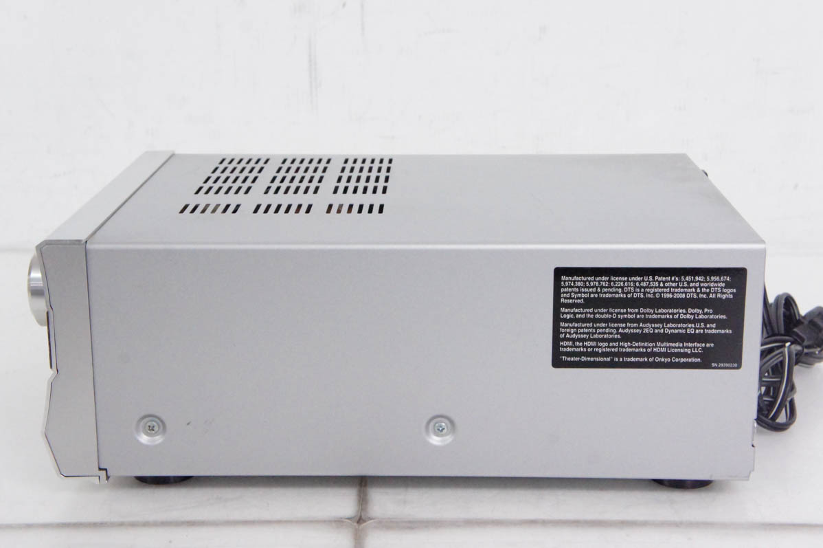 中古 ONKYOオンキヨー AVセンター SA-205HD(S) アンプ : エス