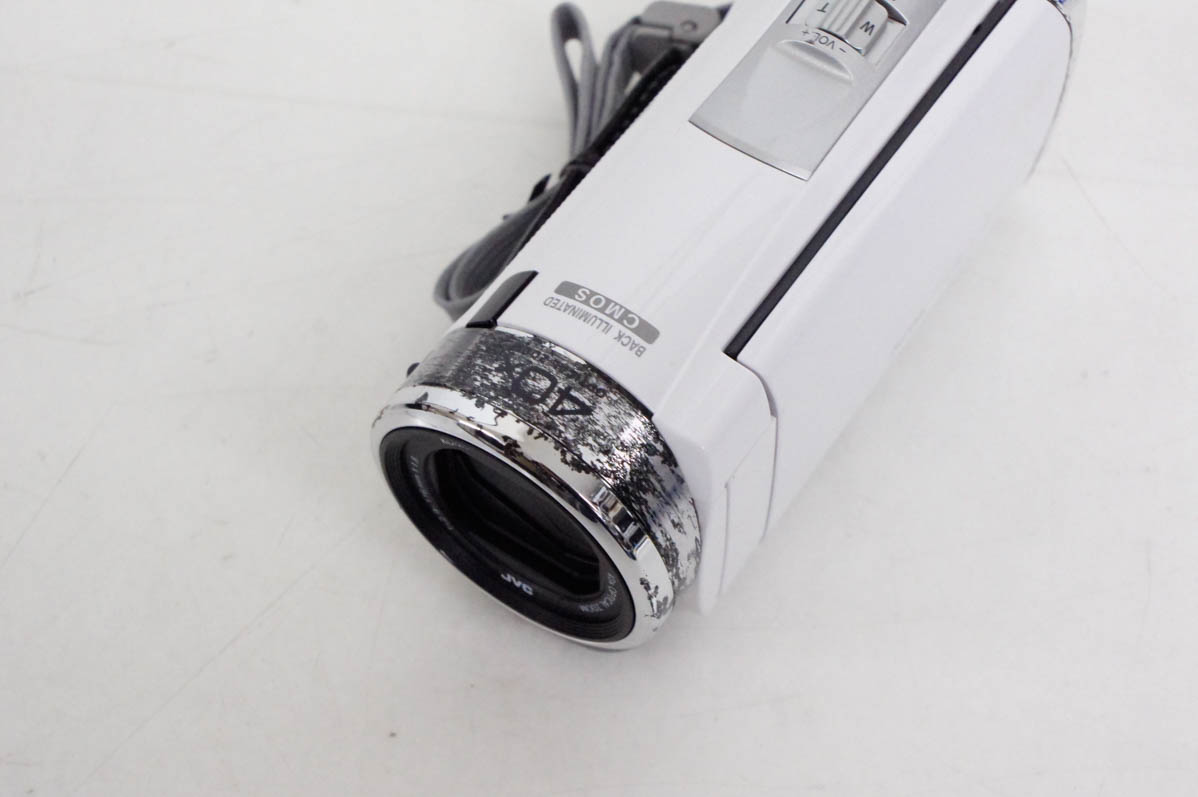 美品　Everio JVC FULL HD ビデオカメラ GZ−HM390‐ｗ 中古 JVC Victorビクター エブリオEverio デジタルビデオカメラ GZ
