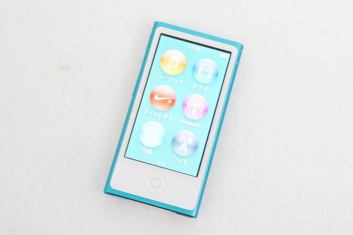 中古 Appleアップル 第7世代 iPod nano 16GB ブルー MD477J