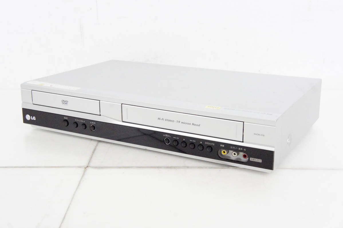 中古 LG DVDプレーヤー/ビデオカセットレコーダー DVDプレーヤー一体型VHSビデオデッキ DVCR-Y70