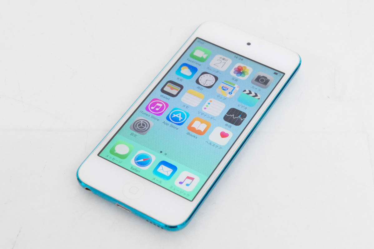 中古 Appleアップル 第5世代 iPod touch 16GB ブルー MGG32J/A｜snet-shop
