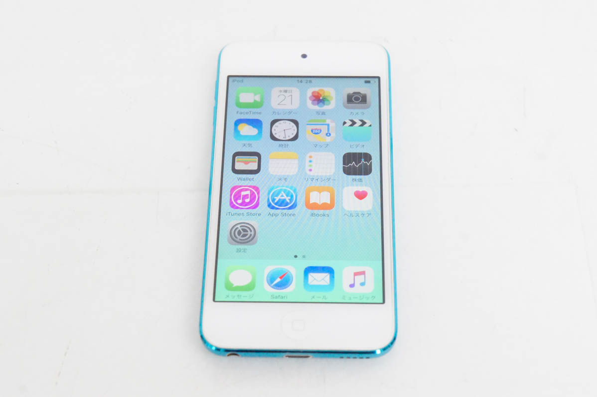 中古 Appleアップル 第5世代 iPod touch 16GB ブルー MGG32J/A｜snet-shop｜02