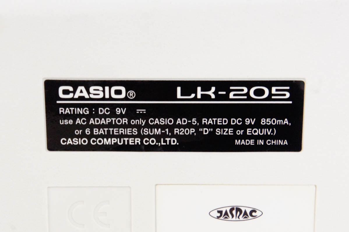 中古 C CASIOカシオ 光ナビゲーションキーボード LK-205 電子