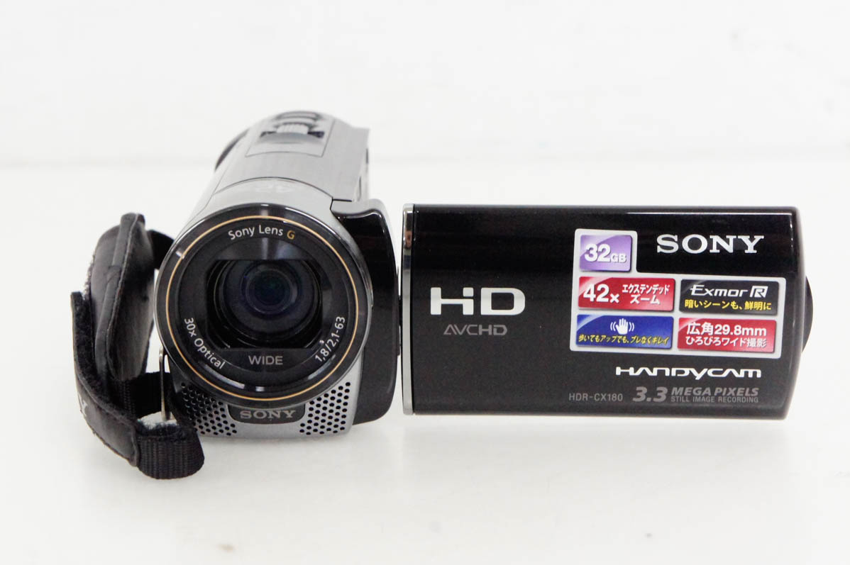 中古 SONYソニー ハンディカムHandycam ハイビジョンデジタルビデオカメラ HDR-CX180 メモリータイプ 32GB｜snet-shop｜02