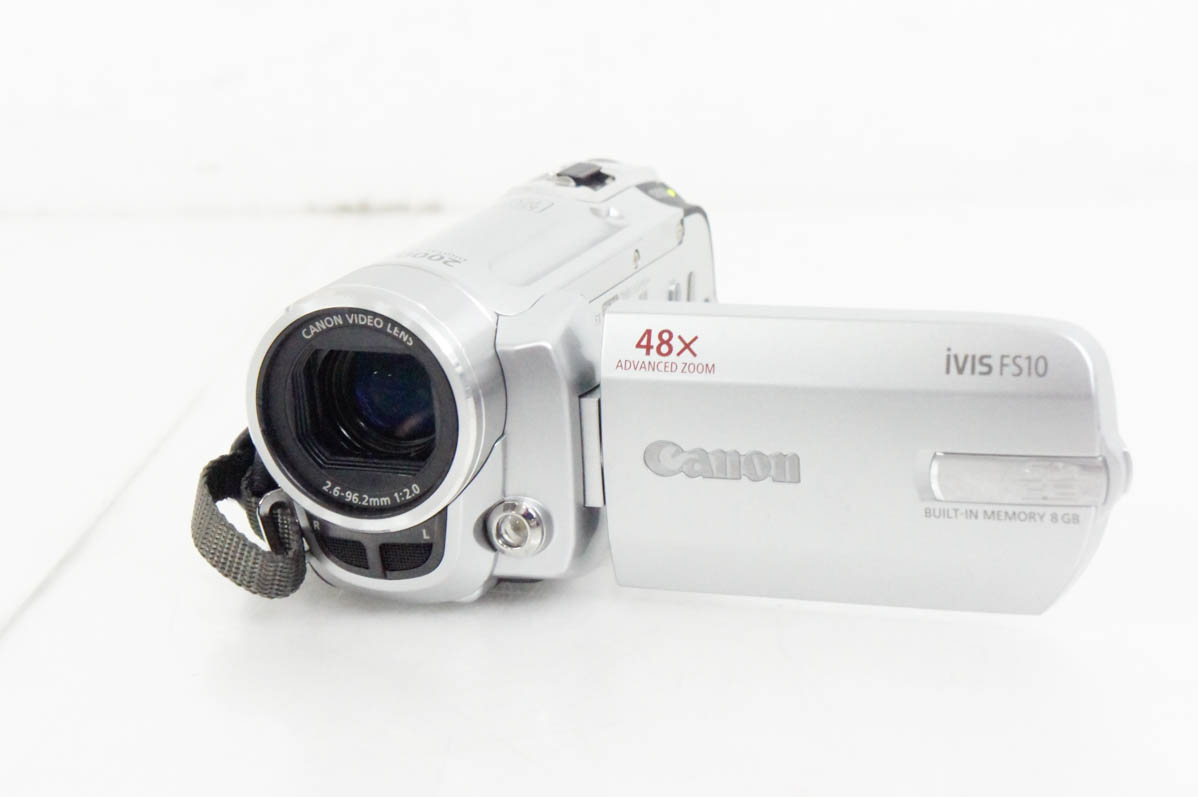 Canon iVIS FS10 ビデオカメラ 本体 中古 CANONキヤノン デジタルビデオカメラ メモリータイプ iVIS FS10
