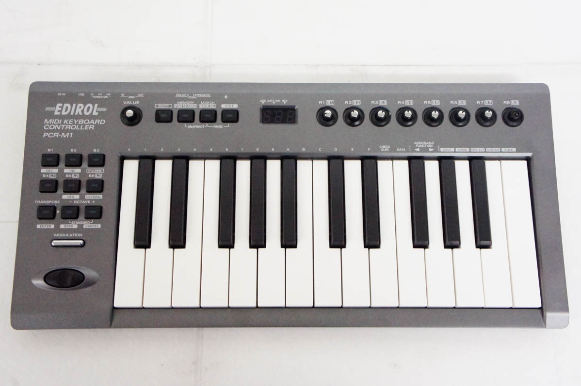 中古 EDIROL ローランドROLAND MIDIキーボードコントローラー PCR-M1 