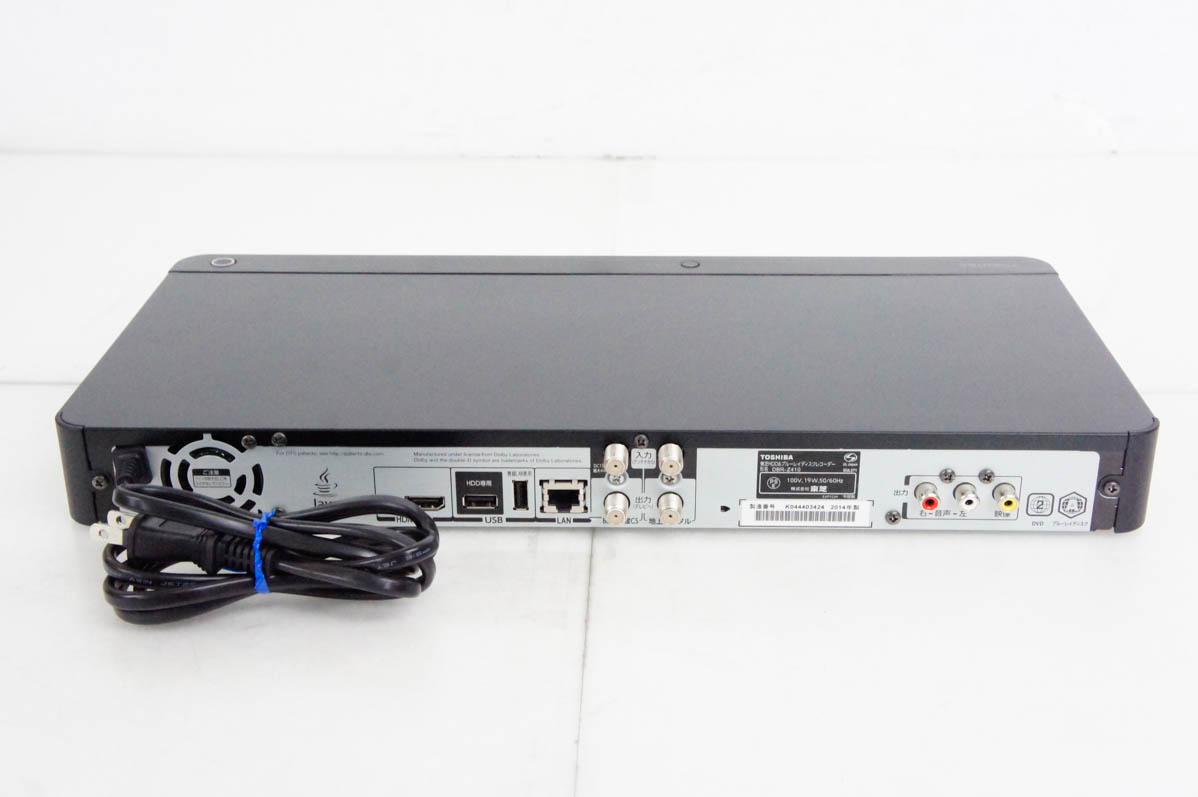 中古 東芝TOSHIBA ブルーレイレコーダー DBR-Z420 Wチューナー レグザ 