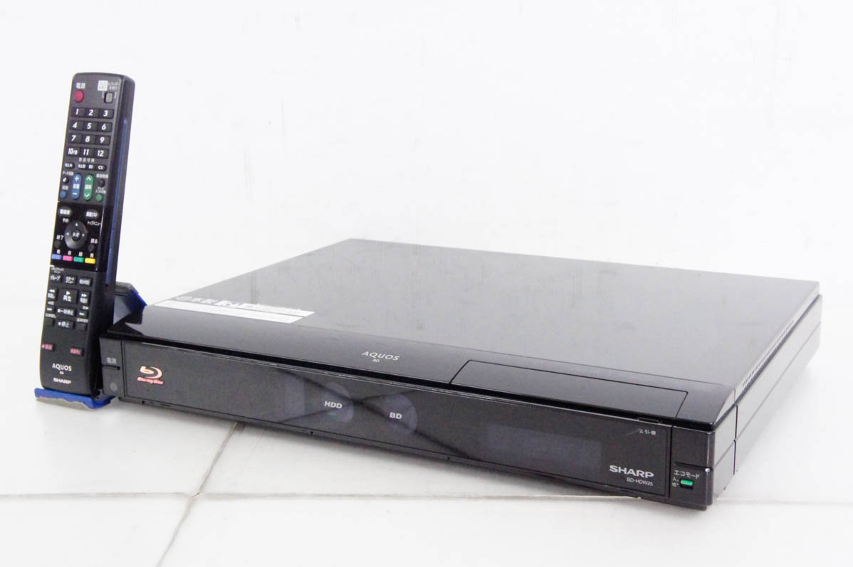 中古 SHARP ブルーレイ レコーダー BD - HDW25 AQUOS 中古 SHARPシャープ ブルーレイディスクレコーダー AQUOS