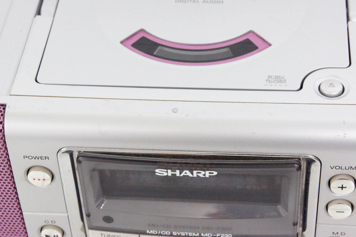 中古 SHARPシャープ MD/CDシステム CD／MD／ラジオ MDLP対応 MD-F230 オーディオ｜snet-shop｜04