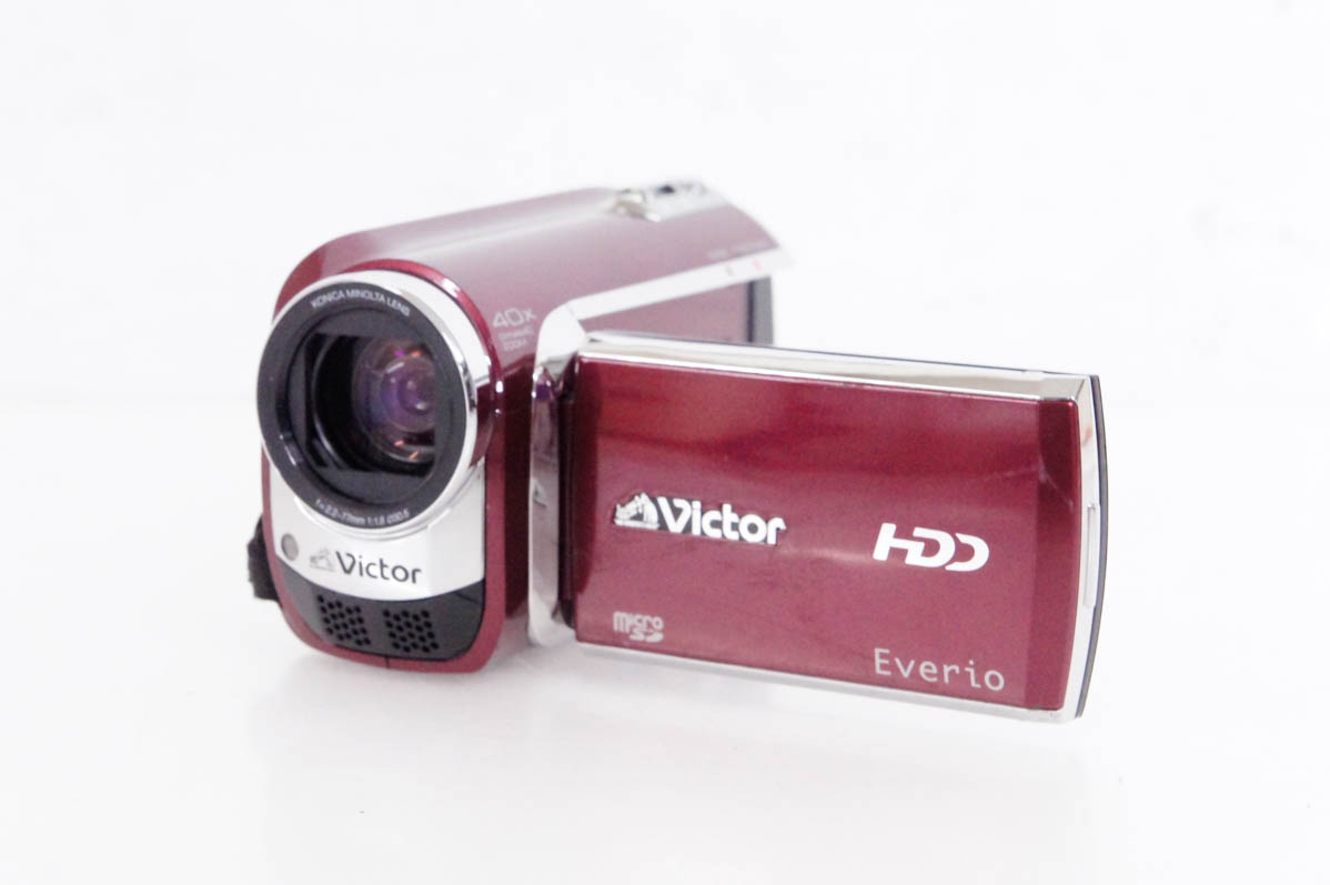 中古 C JVC Victorビクター エブリオEverio ビデオカメラ GZ-MG650-R 80GB ハードディスクムービー｜snet-shop