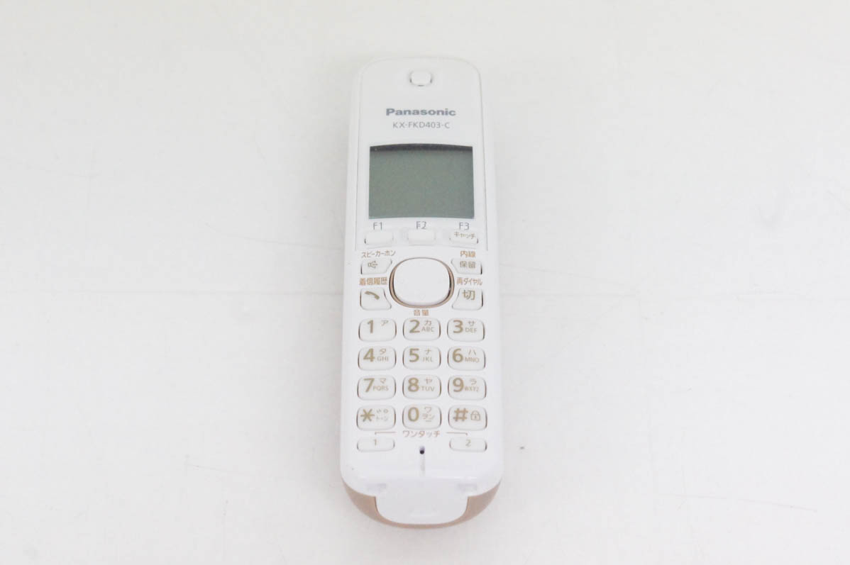 中古 Panasonicパナソニック コードレス増設子機 KX-FKD403-C 電話機/FAXに｜snet-shop｜02