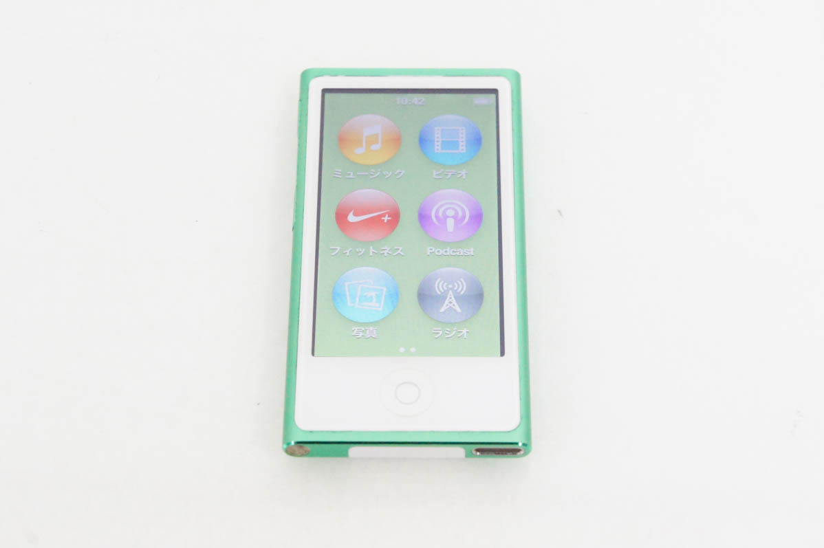 中古 Appleアップル 第7世代 iPod nano 16GB グリーン MD478J