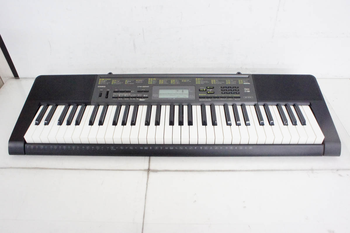 【美品】 CASIO カシオ エレクトロニックキーボード CTK-2200 中古 CASIOカシオ ベーシックキーボード 電子キーボード 61鍵
