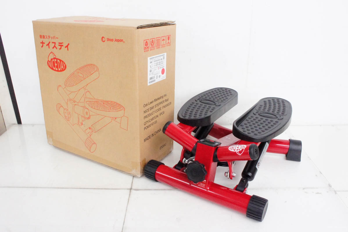 Yahoo! Yahoo!ショッピング(ヤフー ショッピング)中古 ショップジャパン 健康ステッパー ナイスデイ ND-1R 踏み台 運動 室内 エクササイズ 有酸素運動