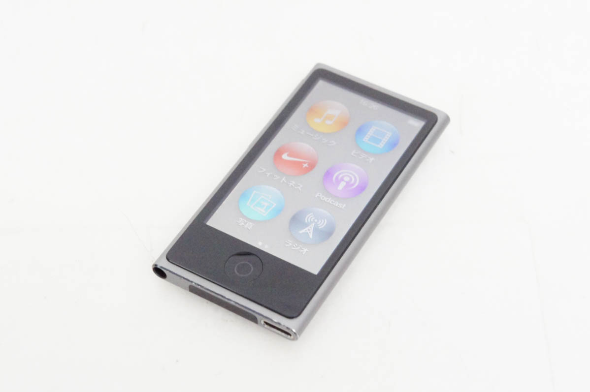 中古 Appleアップル 第7世代 iPod nano 16GB スペースグレイ ME971J