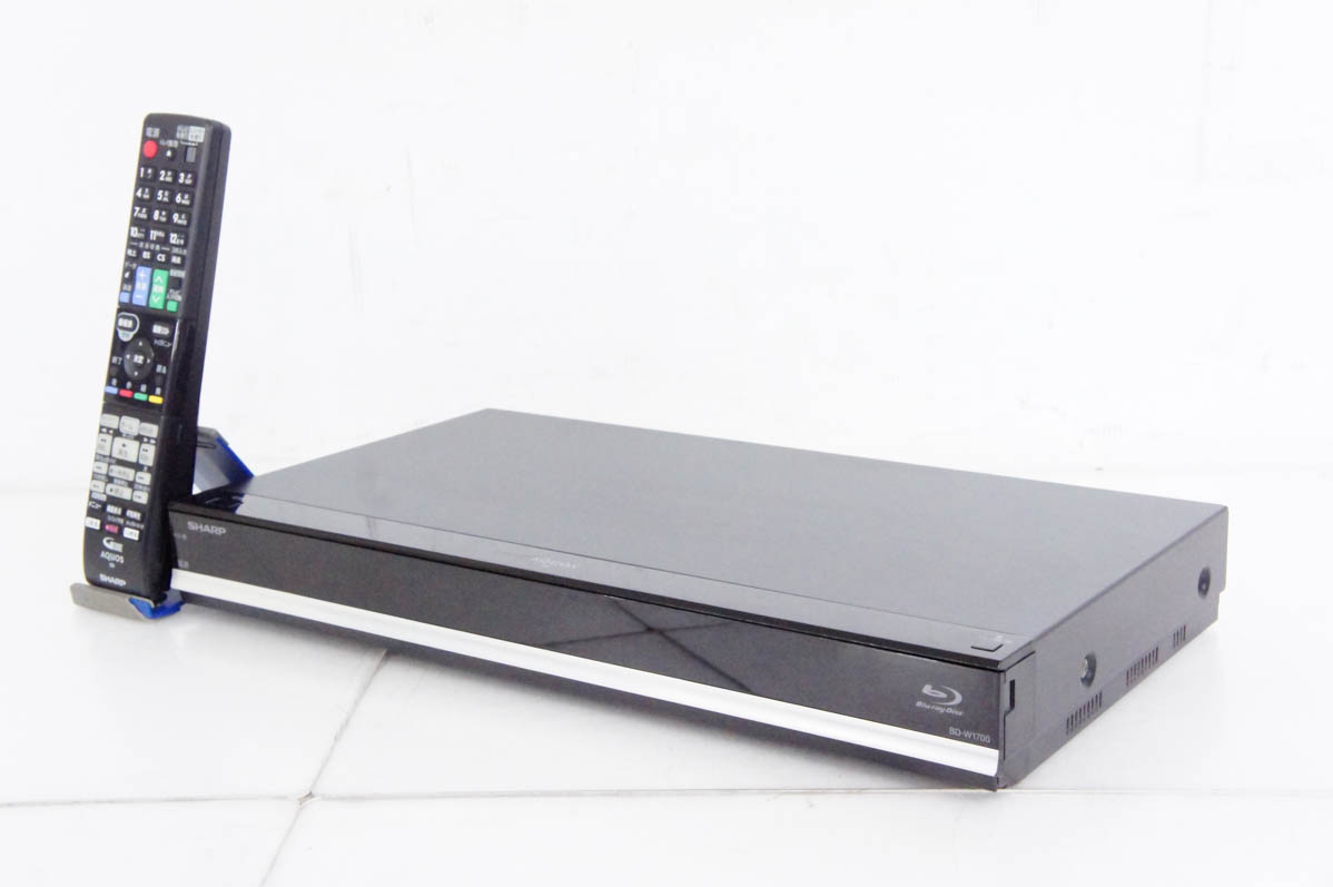 中古 SHARPシャープ ブルーレイディスクレコーダー AQUOSアクオスブルーレイ BD-W1700 HDD1TB Wチューナー｜snet-shop