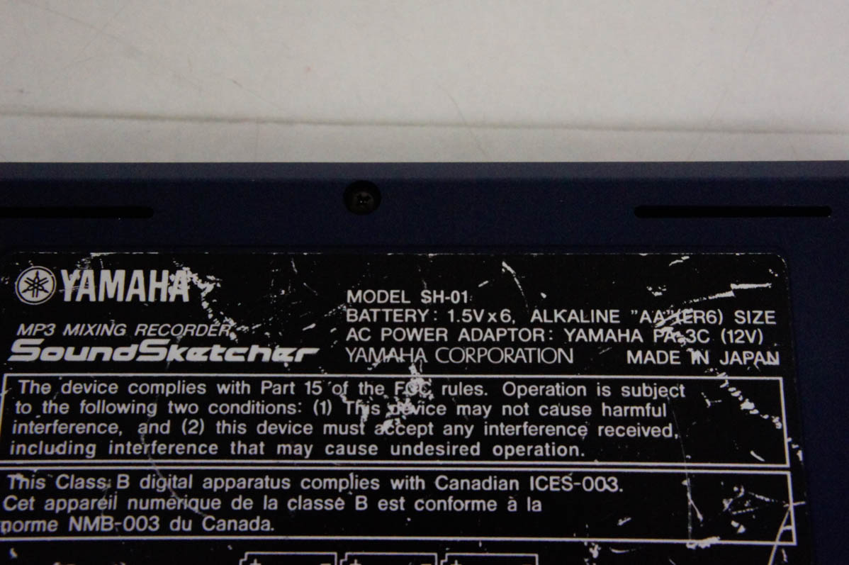 中古 C YAMAHAヤマハ SOUND SKETCHERサウンドスケッチャー SH-01