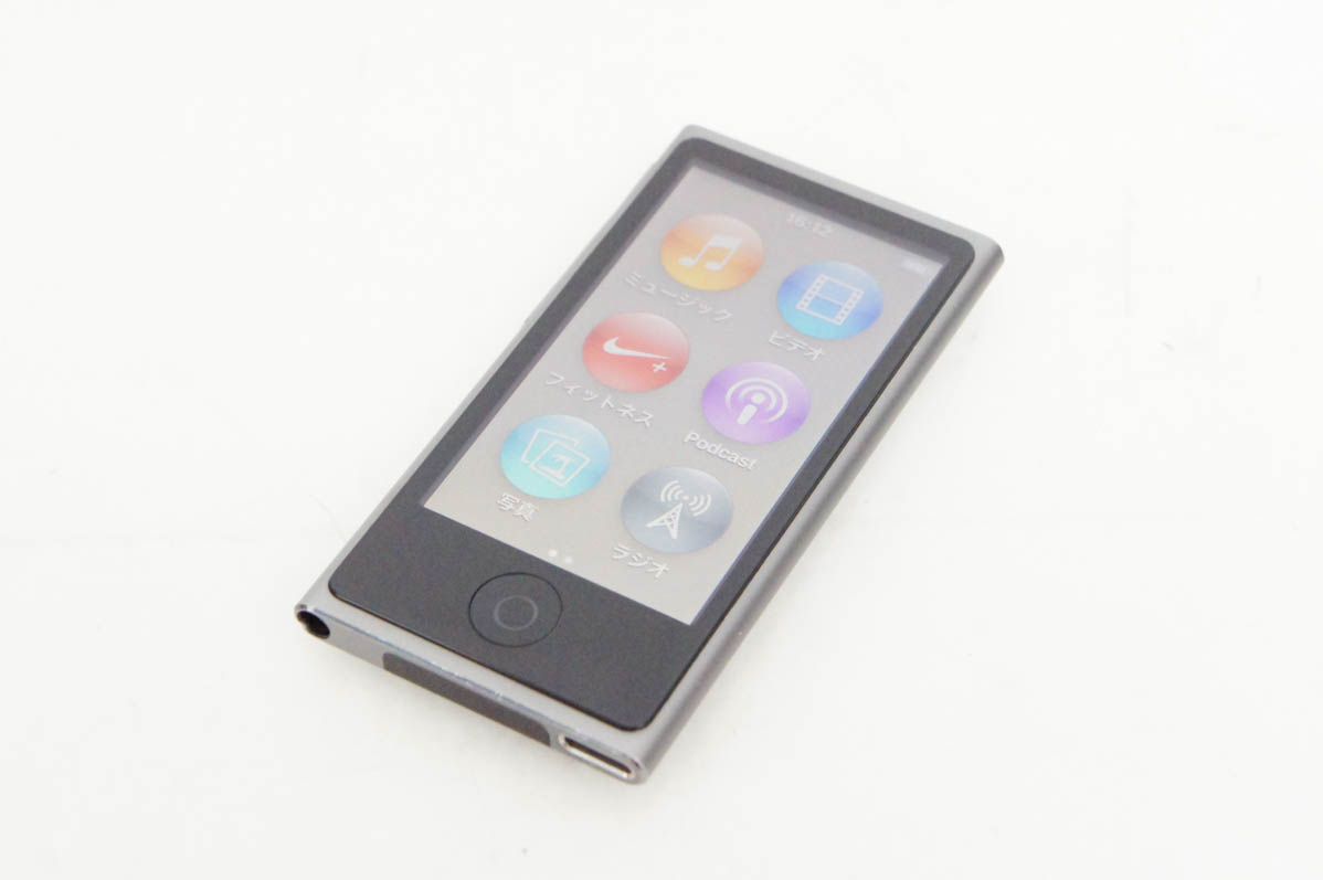 中古 Appleアップル 第7世代 iPod nano 16GB スペースグレイ ME971J｜snet-shop