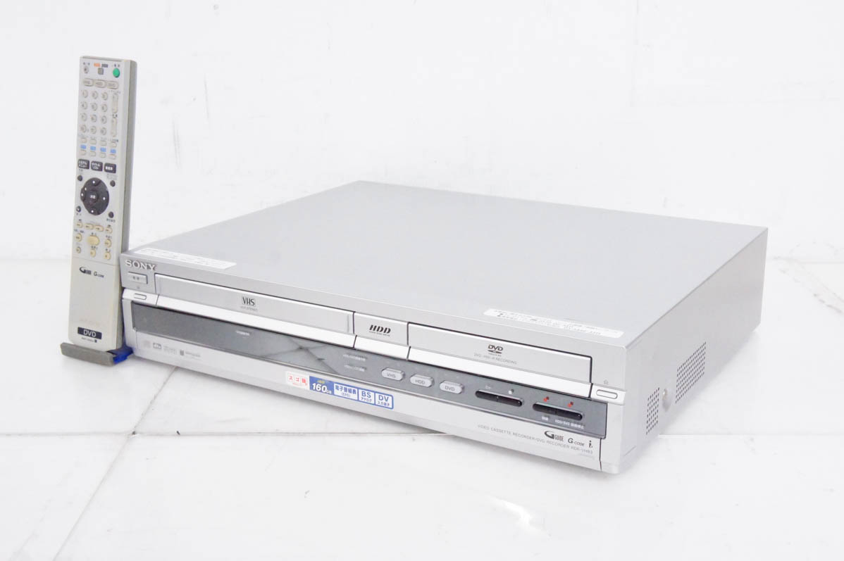 国産高評価VHSビデオデッキ一体型DVDプレーヤーSONY SLV-D393P　動作確認済 VHSビデオデッキ