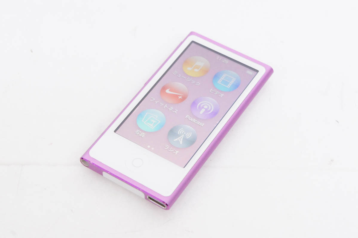 中古 Appleアップル 第7世代 iPod nano 16GB パープル MD479J :d1500124:エスネットショップ ヤフー店 - 通販  - Yahoo!ショッピング オーディオ機器