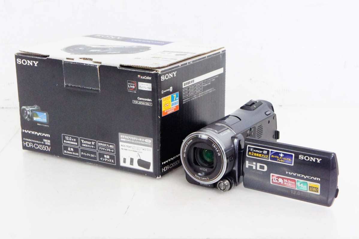 中古 SONYソニー Handycamハンディカム ハイビジョンデジタルビデオカメラ HDR CX550V 64GB :d1531324:エスネットショップ ヤフー店