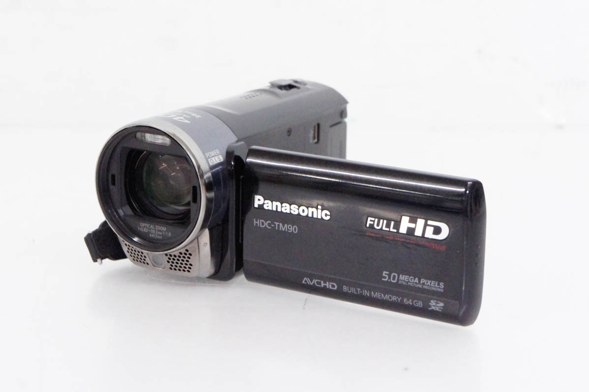 中古 Panasonicパナソニック デジタルハイビジョンビデオカメラ HDC-TM90 メモリータイプ 64GB｜snet-shop