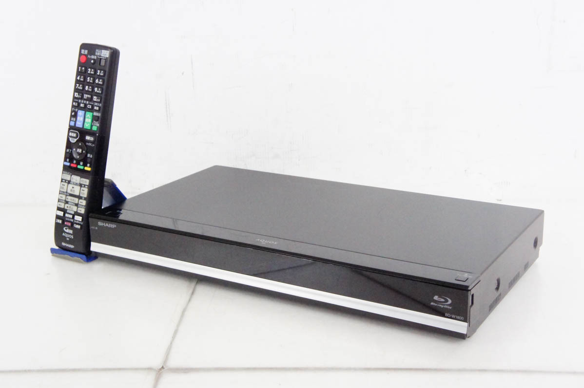 シャープブルーレイレコーダー,BD-W1800,ドラ丸機能付、整備済み品、 BD-W1800】W録画・ドラ丸機能付・整備完了品・・・・