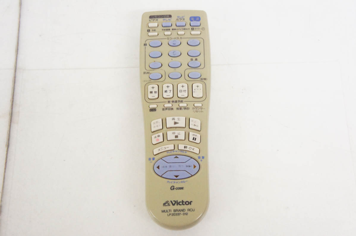 中古 JVC Victorビクター DVDプレーヤー一体型VHSビデオ HR-DF2