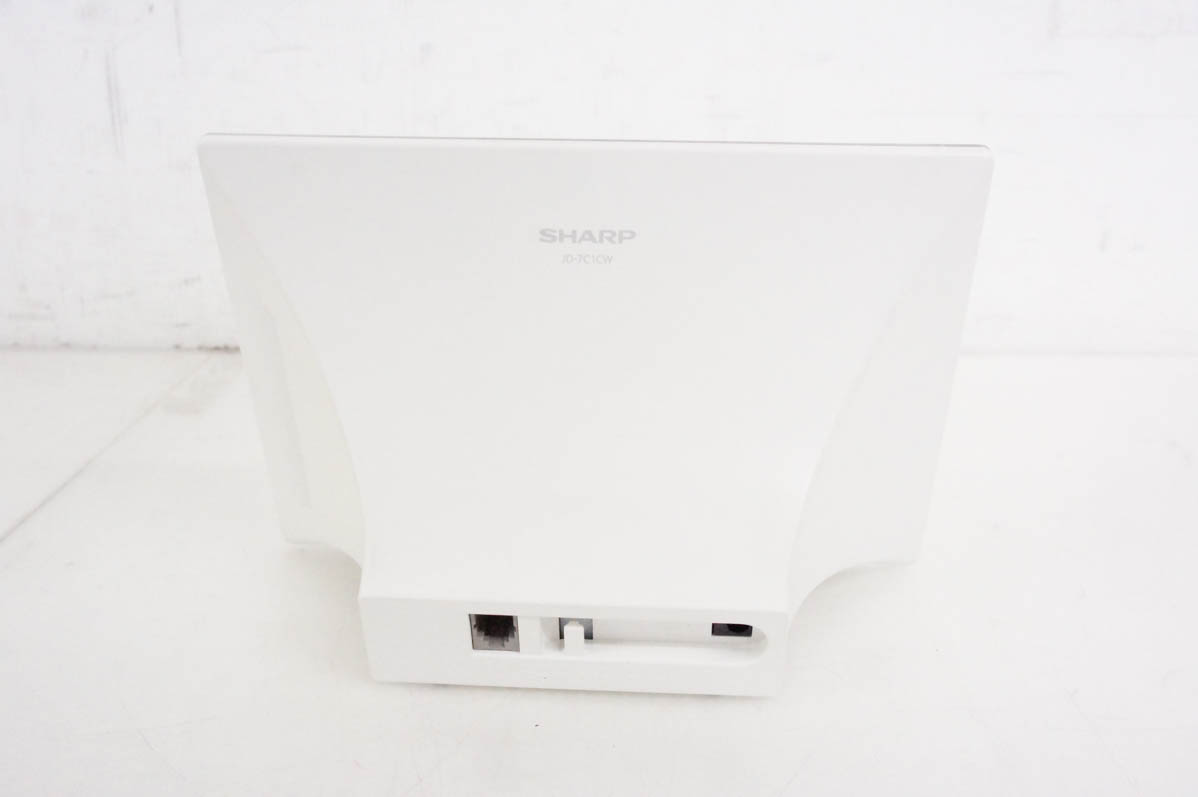 SHARPシャープ 電話機 液晶パネル付き本体＋子機2台 JD-7C1CW-B 中古 SHARPシャープ インテリアホン 電話機 液晶パネル付き本体