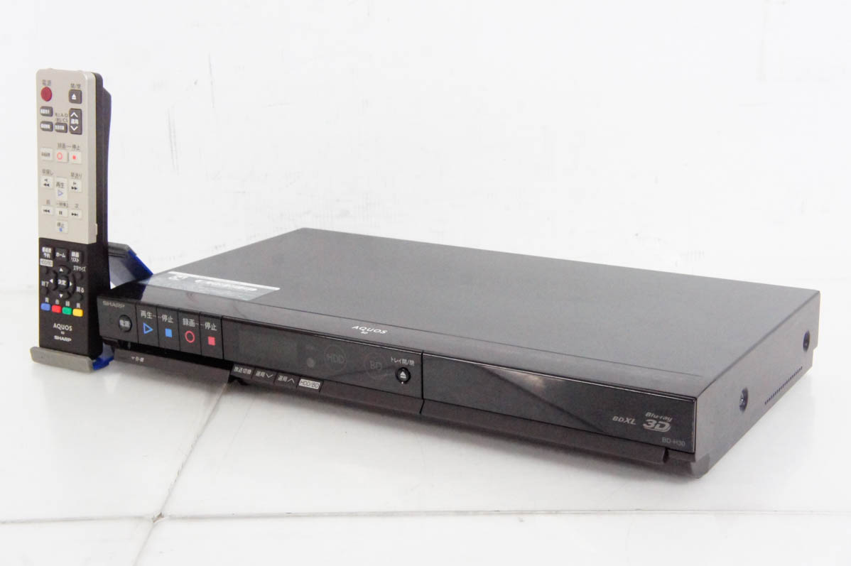 中古 C SHARPシャープ ブルーレイディスクレコーダー AQUOSアクオスブルーレイ BD-H30 HDD320GB 3D対応｜snet-shop