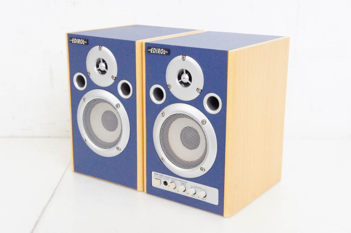Roland ローランド MA-10A モニタースピーカー【動作確認済】 中古 ROLANDローランド ステレオ モニター スピーカー MA-10A