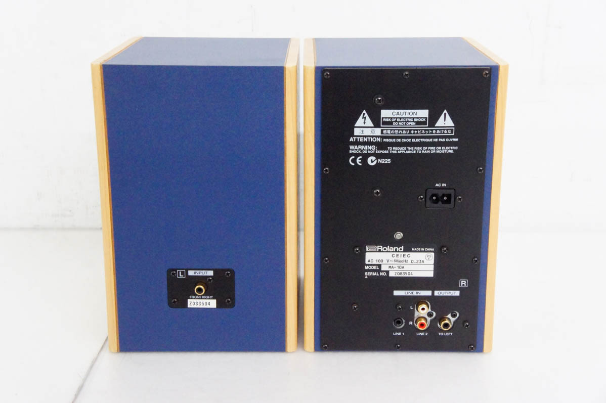 Roland (ローランド) ma-10a ブルー　モニタースピーカー　中古美品 Roland ローランド MA-10A アンプ内蔵モニタースピーカー - メルカリ