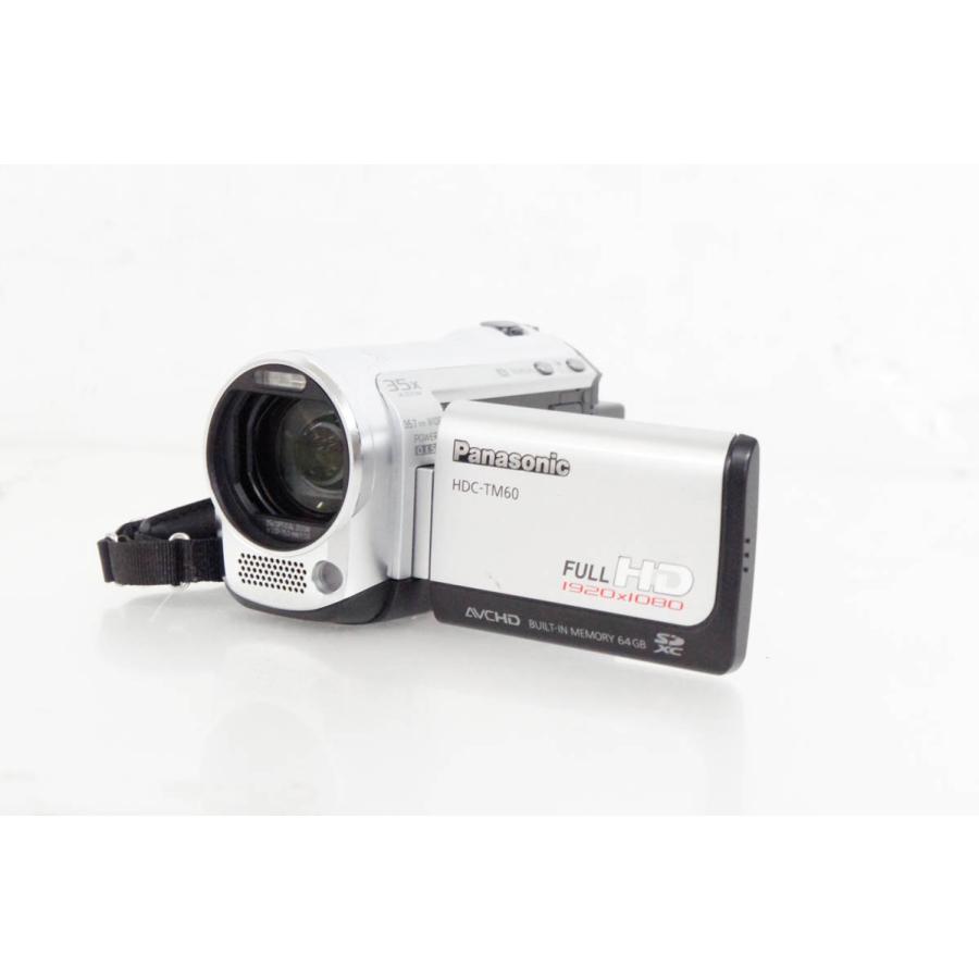 中古 Panasonicパナソニック デジタルハイビジョンビデオカメラ HDC-TM60-S メモリータイプ 64GB サニーシルバー｜snet-shop