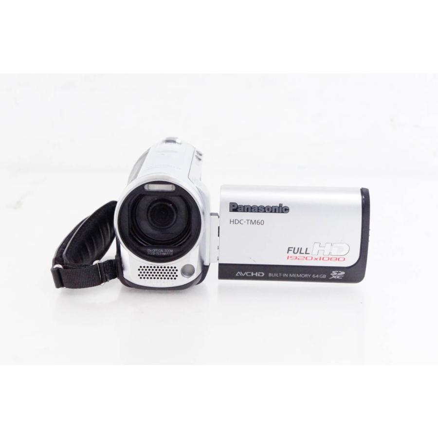 中古 Panasonicパナソニック デジタルハイビジョンビデオカメラ HDC-TM60-S メモリータイプ 64GB サニーシルバー｜snet-shop｜02