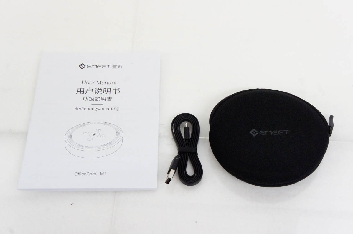 中古 eMeet OfficeCore M1 ワイヤレススピーカーフォン 会議用マイクスピーカー Bluetooth対応