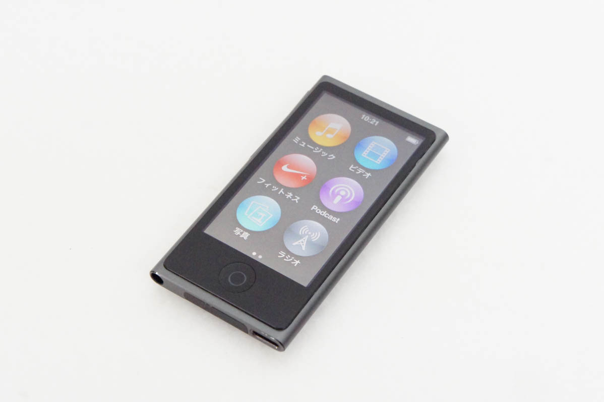 中古 Appleアップル 第7世代 iPod nano 16GB スペースグレイ MKN52J