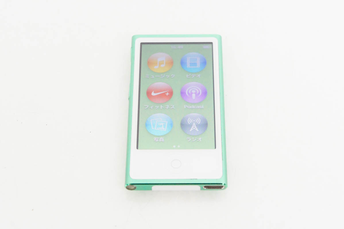 中古 Appleアップル 第7世代 iPod nano 16GB グリーン PD478J/A