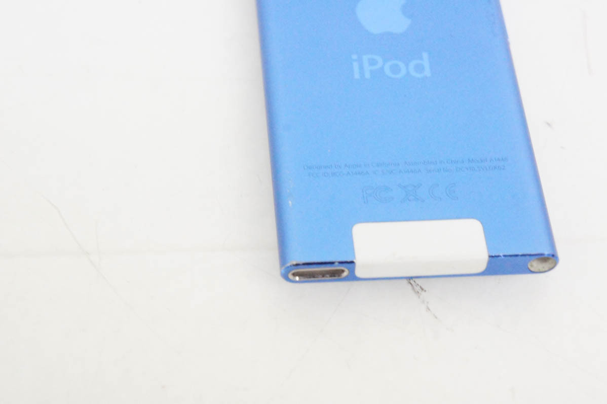 ビッグ割引 Appleアップル 中古 第7世代 MKN02J ブルー 16GB nano iPod ポータブルプレーヤー