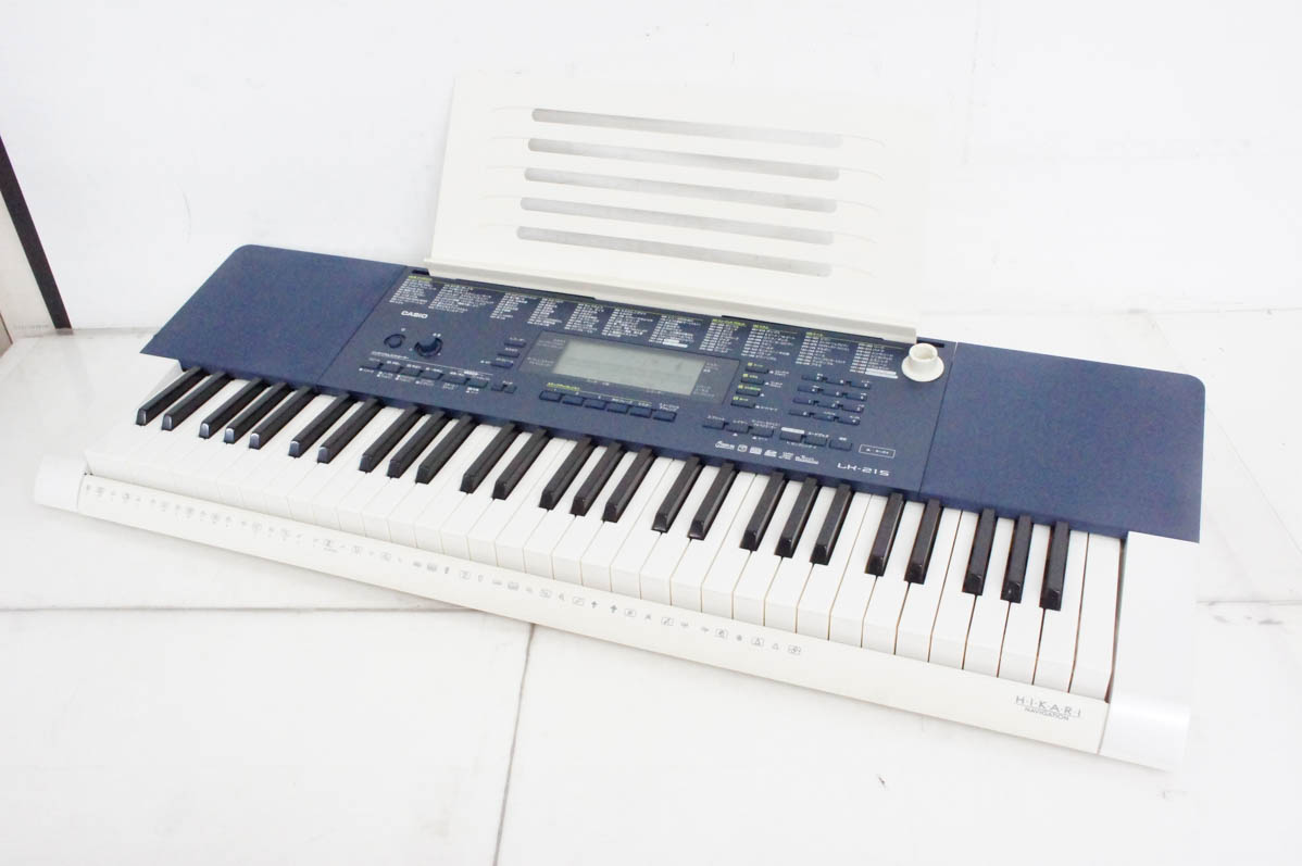 中古 CASIOカシオ 光ナビゲーションキーボード LK-215 電子